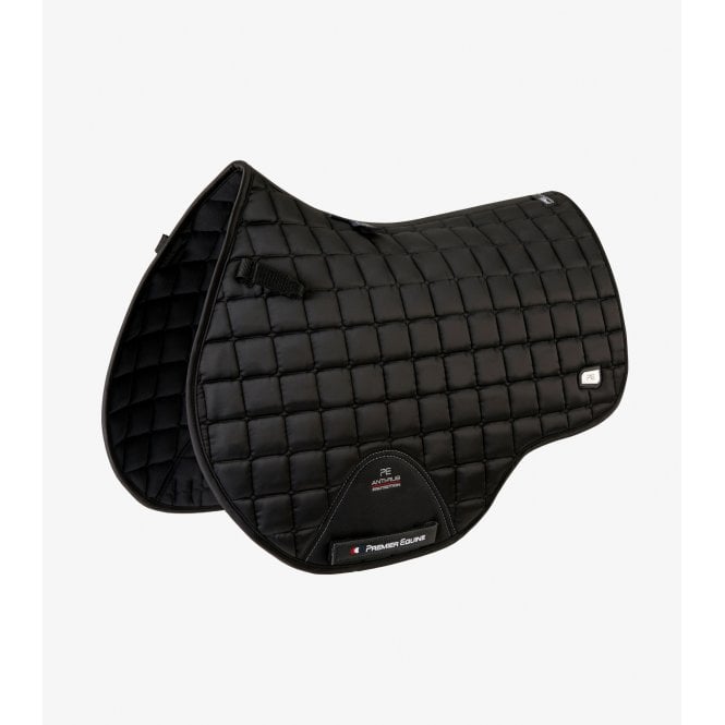 Premier Equine  Alberta Close Contact Full Size Satin GP/Jump Square - Black