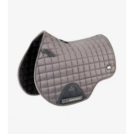 Premier Equine Alberta Close Contact Full Size Satin GP/Jump Square - Grey