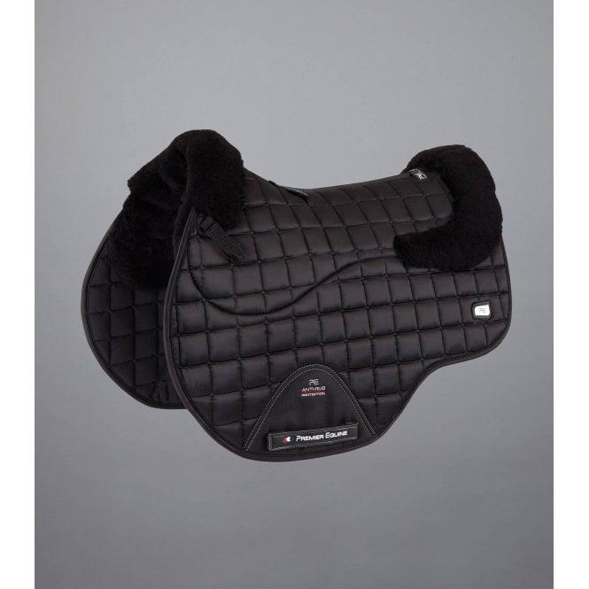 Premier Equine  Atlantis CC Satin Wool GP Full Size Jump Square - Black/Black