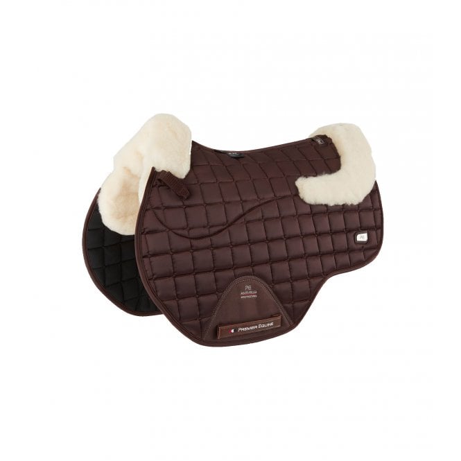 Premier Equine  Atlantis CC Satin Wool GP Full Size Jump Square - Brown/Natural