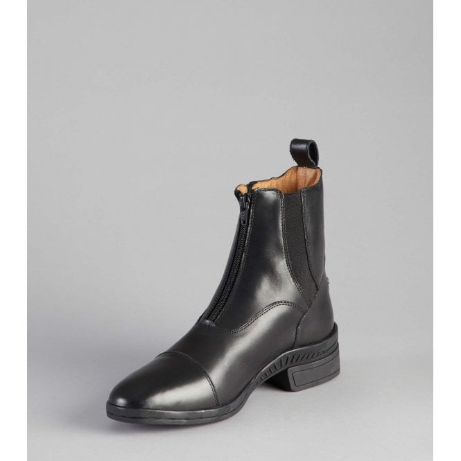 Premier Equine  Balmoral Leather Adults Paddock Boots - Black