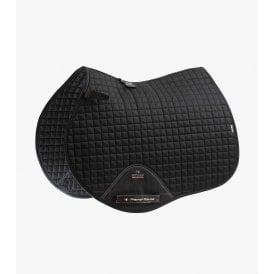 Premier Equine Close Contact Plain Cotton Full Size GP/Jump Square - Black
