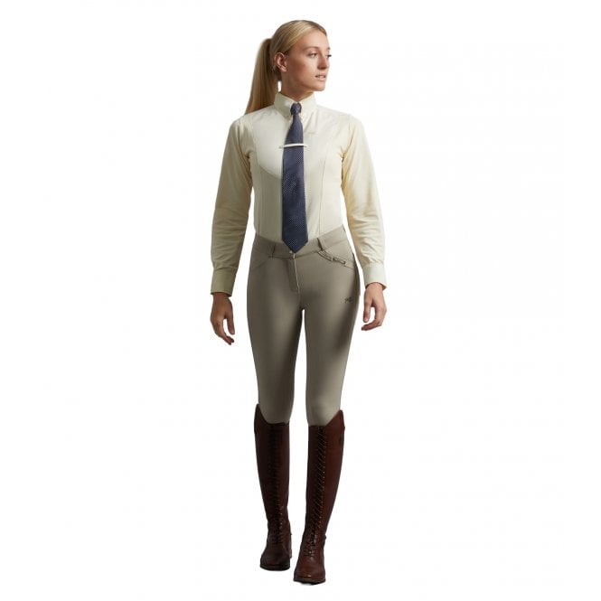 Premier Equine  Delta Womens Full Seat Gel Competition Riding Breeches - Beige