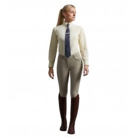 Premier Equine Delta Womens Full Seat Gel Competition Riding Breeches - Beige