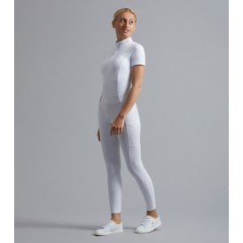 Premier Equine Electra Ladies Full Seat Gel Riding Tights - White
