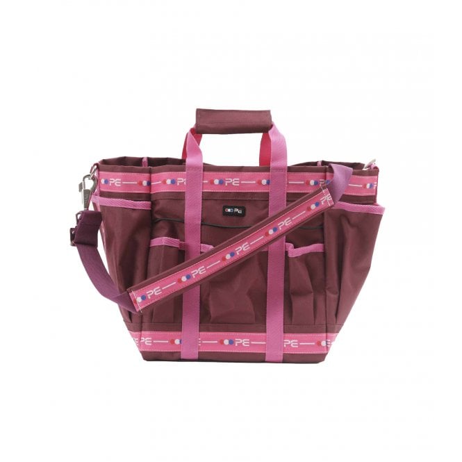 Premier Equine  Grooming Kit Bag - Wine & Fuchsia
