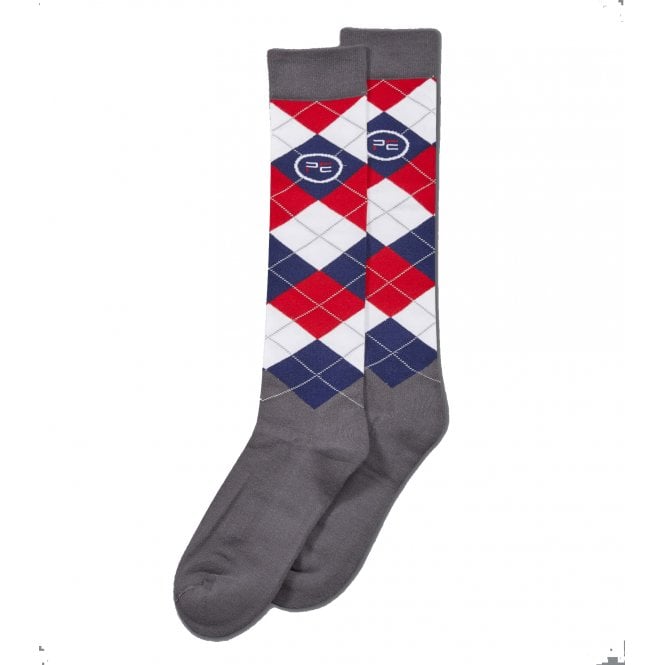 Premier Equine  Junior 4 Season Socks 2pk - Classic Check