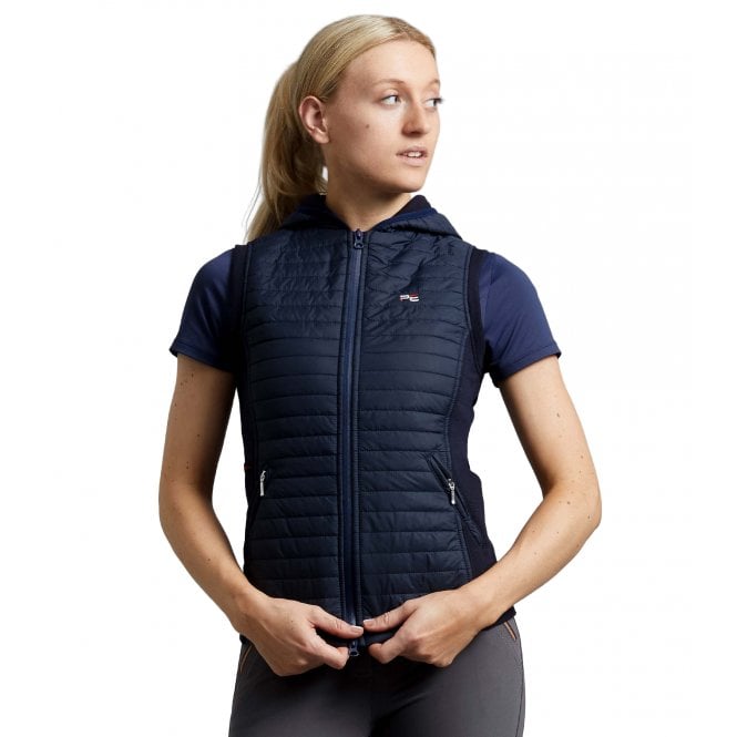 Premier Equine  Lamera Womens Hybrid Technical Riding Gilet - Navy Blue