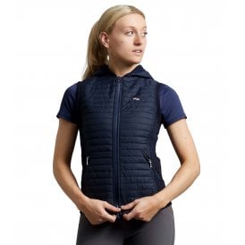 Premier Equine Lamera Womens Hybrid Technical Riding Gilet - Navy Blue