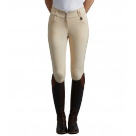 Premier Equine Sophia Ladies Full Seat High Waist Competition Riding Breeches - Vanilla
