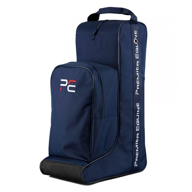 Premier Equine  Team Tall Boot Bag With Storage - Navy Blue