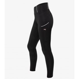 Premier Equine Tenere Ladies Full Seat Gel Riding Tights - Black