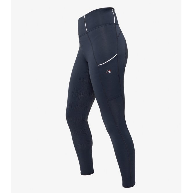 Premier Equine  Tenere Ladies Full Seat Gel Riding Tights - Navy Blue