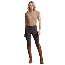 Premier Equine Valerius Womens Gel Full Seat Riding Breeches - Brown