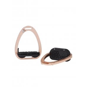 LeMieux Brilliance Vector Balance Stirrup - Rose Gold