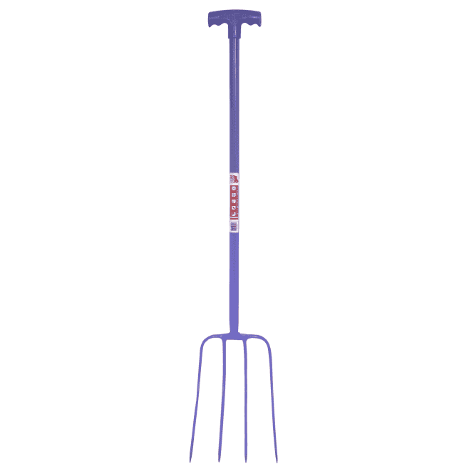 Red Gorilla  4 Prong T Handle Manure Fork