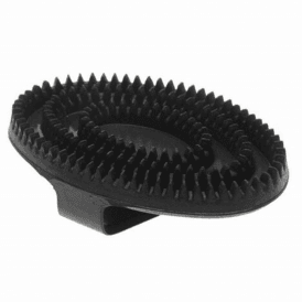 Roma Rubber Curry Comb - Black