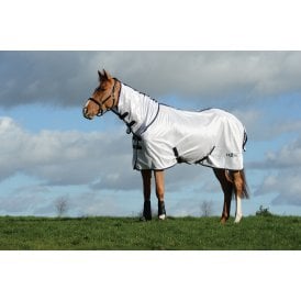 Saxon Mesh Combo Neck Rug - White/Navy