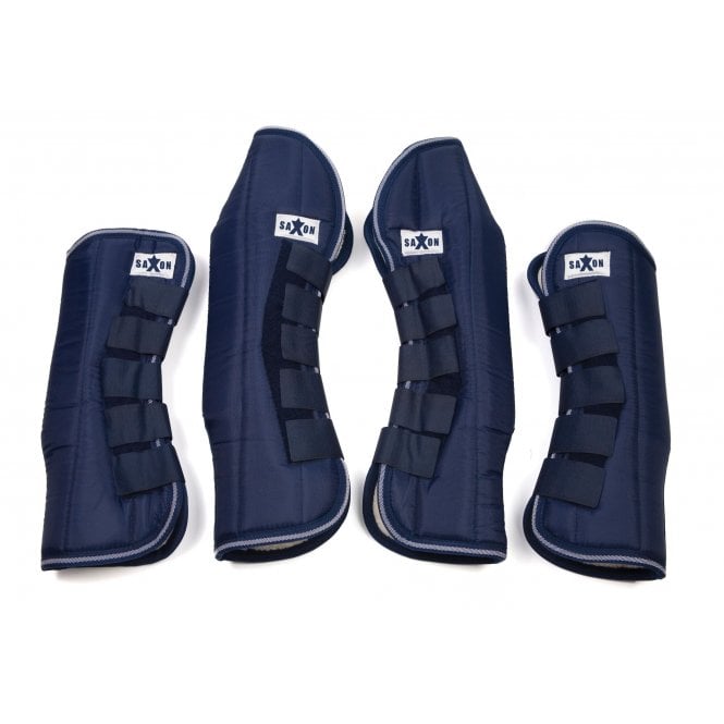 Saxon  Pony/Horse Travel Boots - Navy or Black | Range Of Sizes