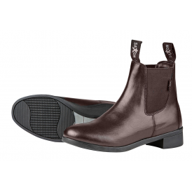 Saxon Syntovia Childrens Horse Riding Jodhpur Boots - Brown