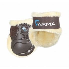 Shires Arma Carbon SupaFleece Fetlock Boots - Brown