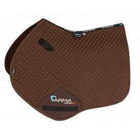Shires ARMA Cotton Jump Saddlecloth - Brown