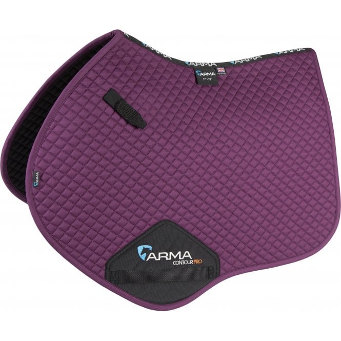 Shires  ARMA Cotton Jump Saddlecloth - Plum