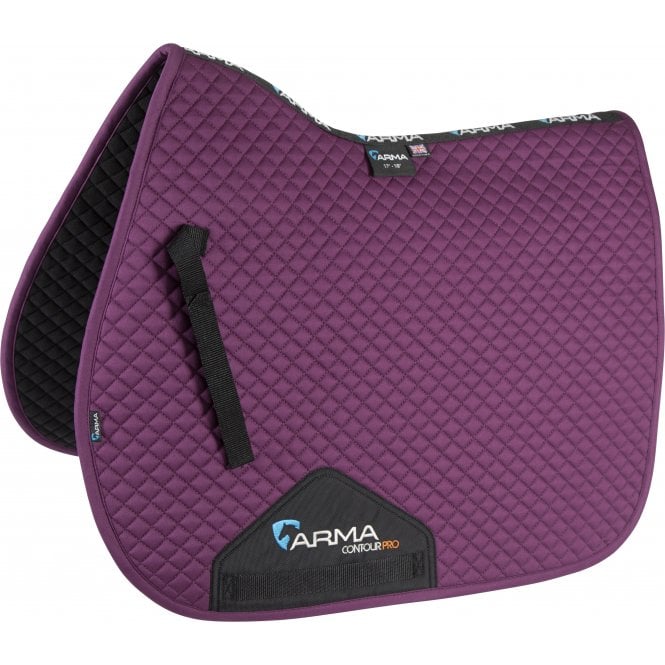 Shires  ARMA Cotton Saddlecloth - Plum