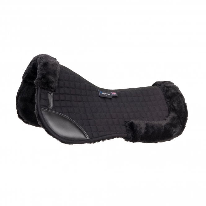 Shires  ARMA Deluxe Cotton Half Pad - Black/Black