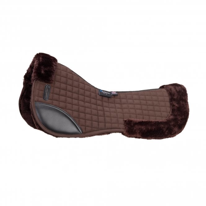 Shires  ARMA Deluxe Cotton Half Pad - Brown/Brown