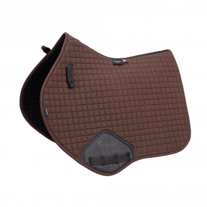 Shires  ARMA Deluxe Cotton Jump Saddlecloth - Brown