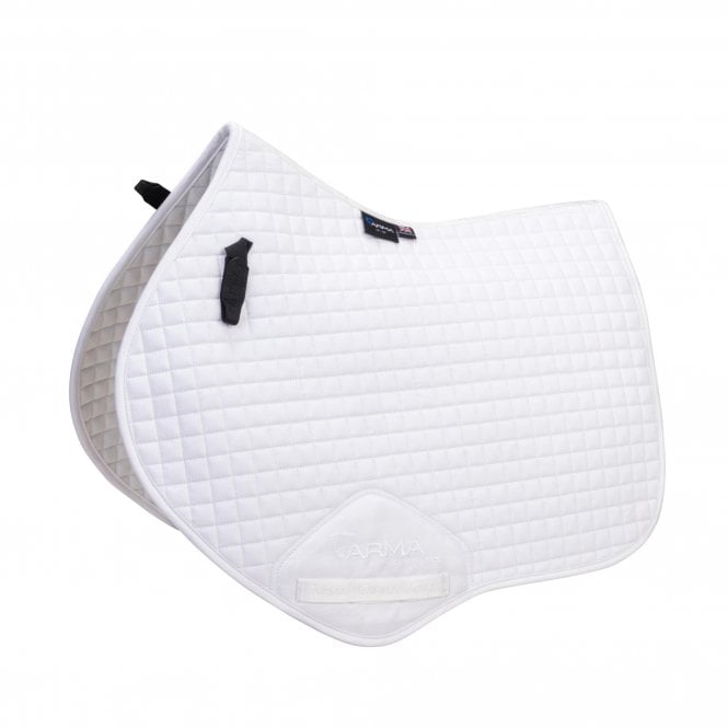 Shires  ARMA Deluxe Cotton Jump Saddlecloth - White
