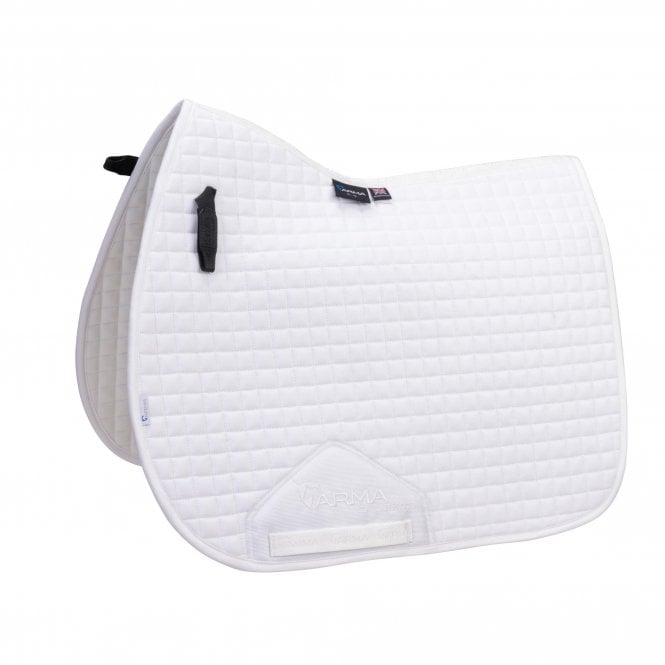 Shires  ARMA Deluxe Cotton Saddlecloth - White