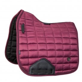 Shires ARMA Eltar Satin Dressage 17-18" Saddlecloth - Black Cherry