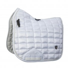 Shires ARMA Eltar Satin Dressage 17-18" Saddlecloth - White
