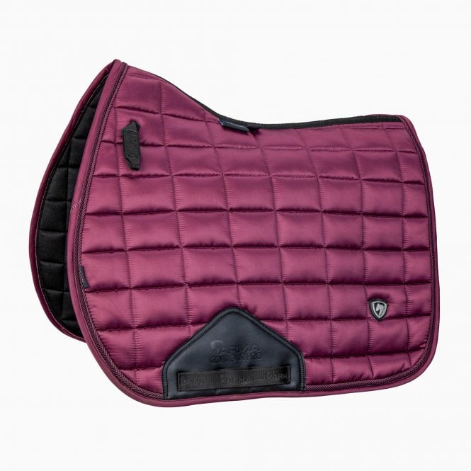 Shires  ARMA Eltar Satin GP Saddlecloth - Black Cherry