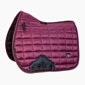 Shires ARMA Eltar Satin GP Saddlecloth - Black Cherry
