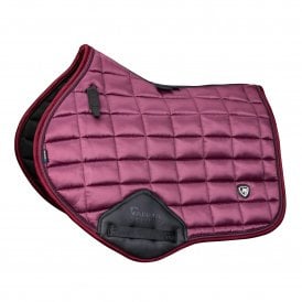 Shires ARMA Eltar Satin Jump Saddlecloth - Black Cherry
