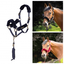 Shires ARMA Faux Fur Headcollar & Lead Rope