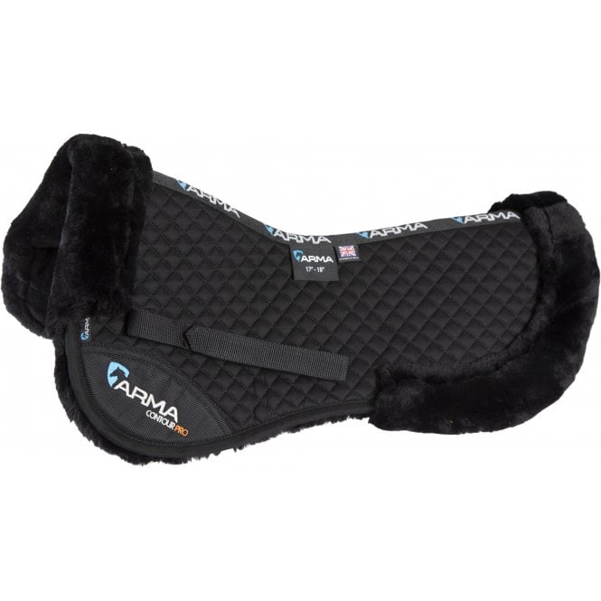 Shires  ARMA Half Pad - Black/Black