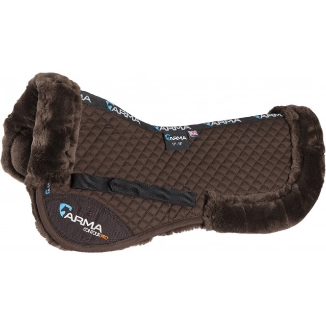 Shires  ARMA Half Pad - Brown/Brown