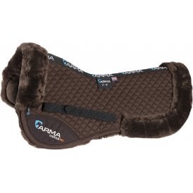 Shires ARMA Half Pad - Brown/Brown
