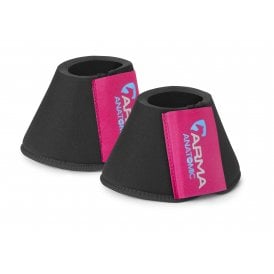 Shires Arma Neoprene Over Reach Boots - Raspberry