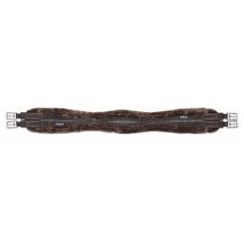 Shires ARMA Performance SupaFleece Contour Girth - Elastic - Brown