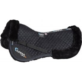 Shires ARMA Suede Half Pad 17-18  - Black