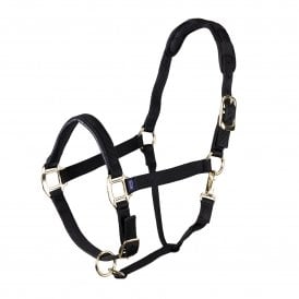 Shires ARMA Topaz Nylon Pony/Horse Headcollar - Black