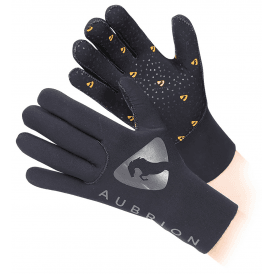 Shires Aubrion Adults Neoprene Yard Gloves - Black