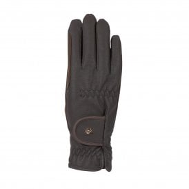 Shires Aubrion Arene Riding Gloves - Brown