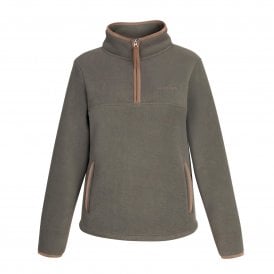 Shires Aubrion Core Womens Half Zip Fleece - Green