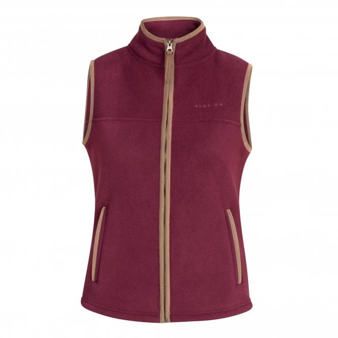 Shires  Aubrion Core Young Rider Childrens Fleece Gilet - Maroon